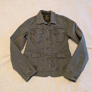 Lucky Brand Olive Green Utility Jacket Small - Military Field Coat